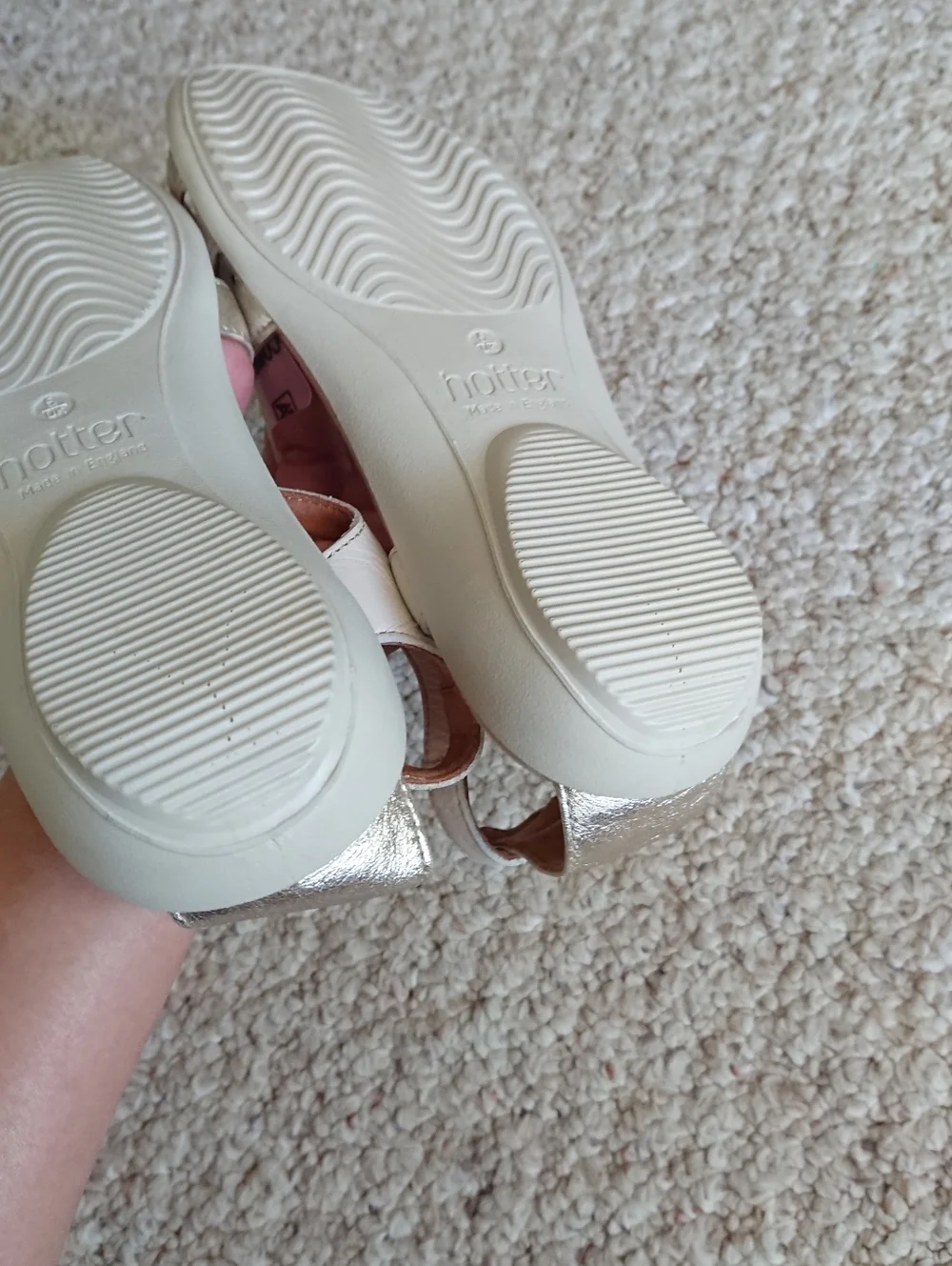 Hotter Solei gladiator interlaced leather strap Sandal size 6.5 Made in England